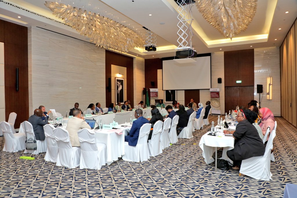 AUC_PAPS's tweet photo. The #AUPRC SubCommittee on #HumanRights, #Democracy &amp; #Governance(HRDG) kicked off today in Addis🇪🇹. The 2day meeting includes recognition ceremony of #ACDEG state report submissions &amp; discussions on:
▪️Feasibility Study on Harmonization of State Reporting Processes on HRDG;(1/2) https://t.co/ilFCOJ60As