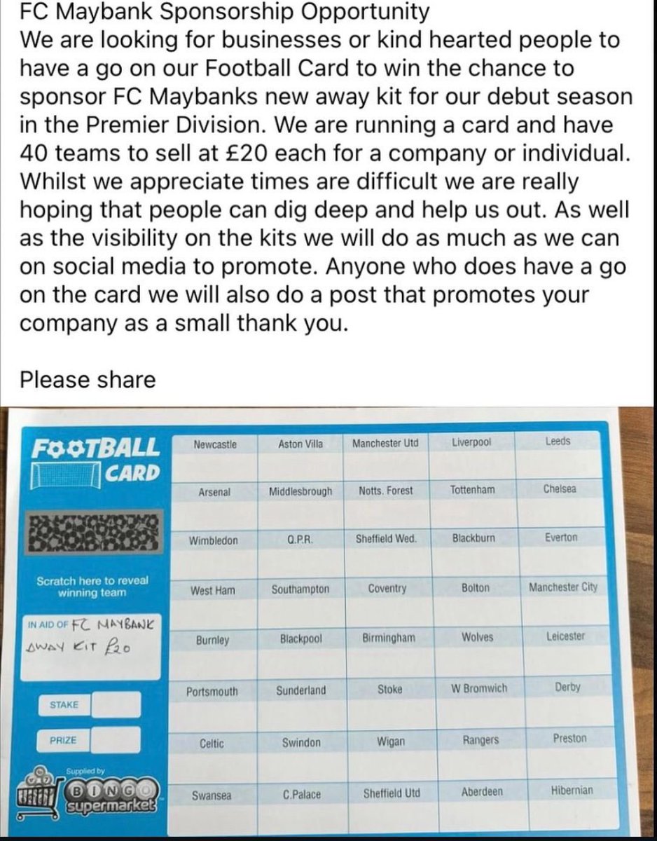 Anyone willing to have a go, drop us a message please 👍