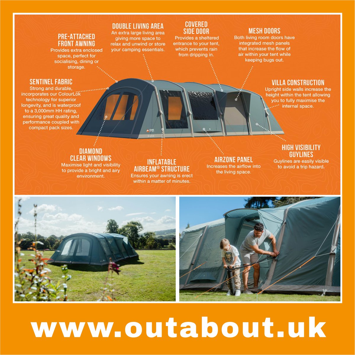 devonoutdoor's tweet image. Discover the ultimate camping experience with the #Vango Lismore Air 700DLX Tent Package.
 Perfect for families or groups looking to upgrade their camping trips.
outabout.uk/product/vango-…
#Camping #FamilyTents #CampingGear #OutdoorLiving #VangoLismore #FamilyCamping #AirTent