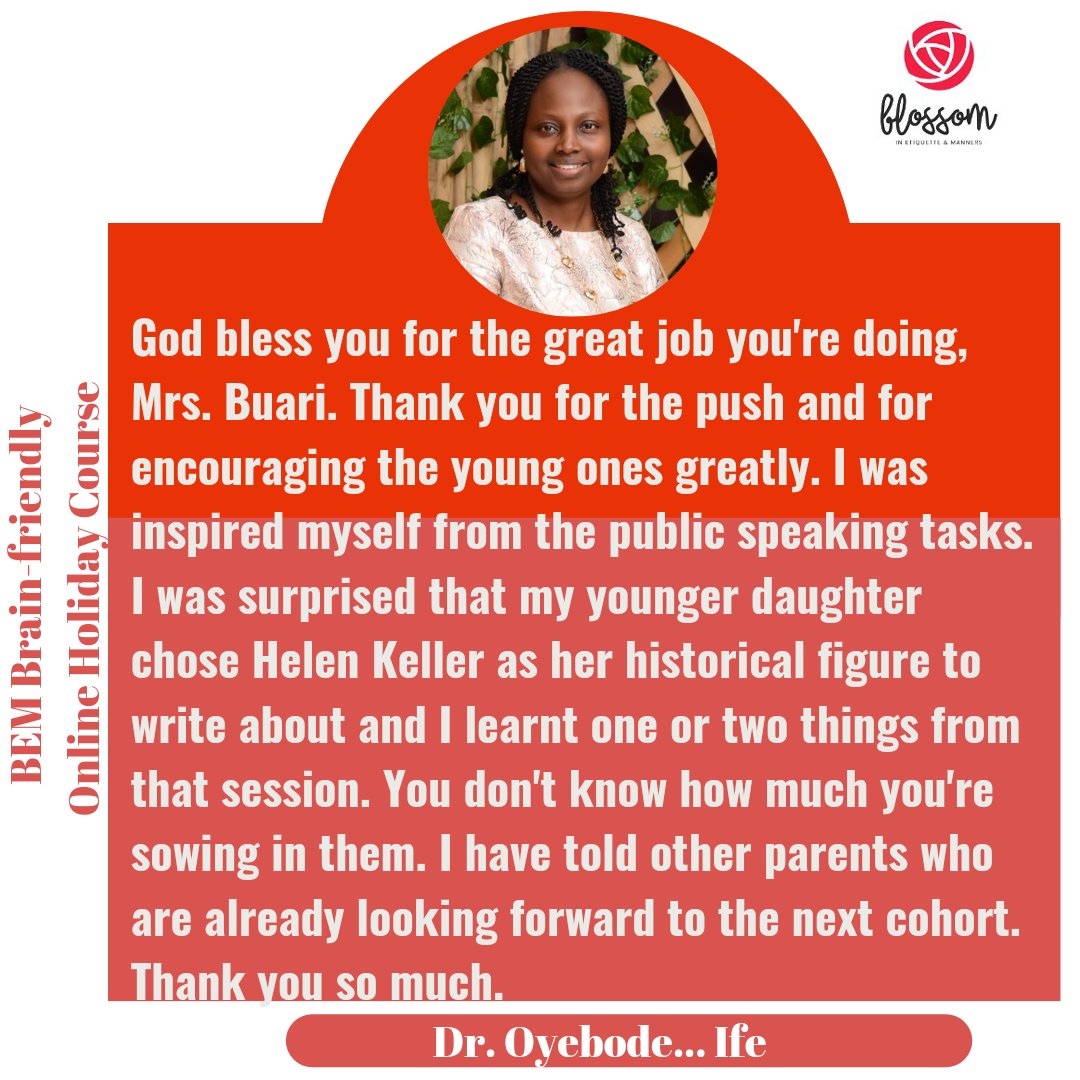 SalomeBuari's tweet photo. In the 2nd, all participants (6-16yrs) picked a public figure to research and speak on. Then we all worked on each person's speech, telling them what they did well and could do better. The feedback was amazing! Course reopens Aug 5. 

#lifecoachforkids #holidaycourse https://t.co/95nWl5nKUE