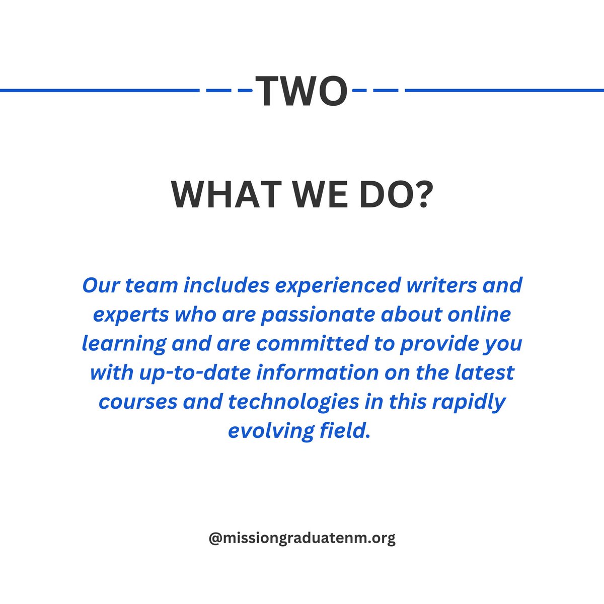 MissionGraduate's tweet photo. Mission: Graduate2.0 focuses on information related to online learning platform which would be accessible to everyone around the globe. Our website is dedicated to provide insightful reviews and informational content about online learning platforms. https://t.co/HesHXhbL3z