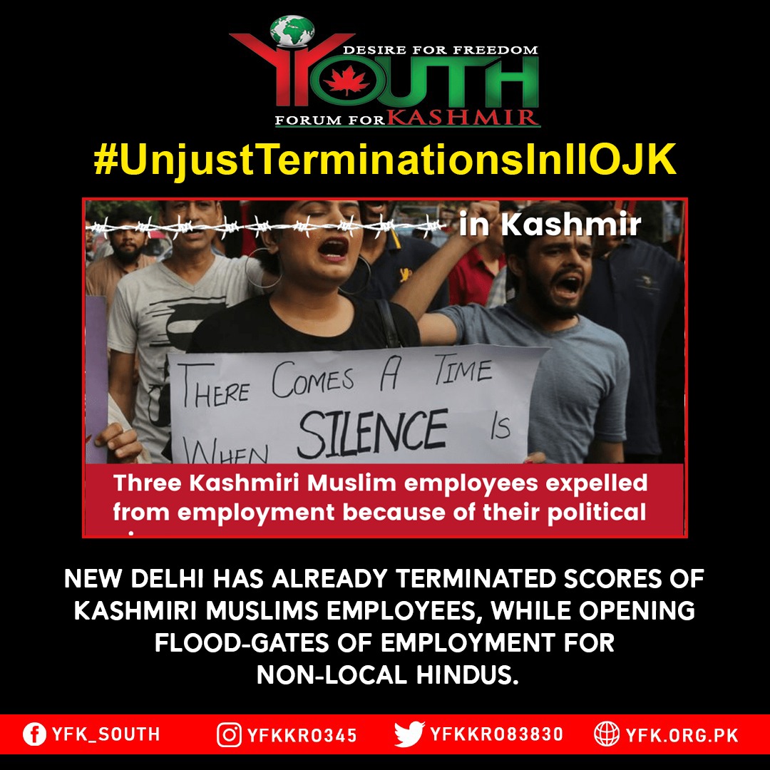 YfkKro83830's tweet photo. APHC urges international community to end sufferings in IIOJK
#UnjustTerminationsInIIOJK https://t.co/OTZaL5TxSH