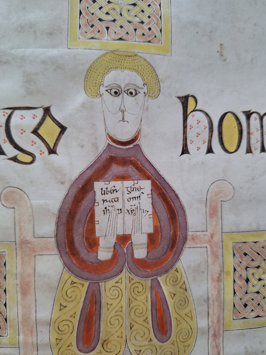 MaxenceHermant's tweet photo. Retour de restauration des extraordinaires Evangiles d'Echternach @laBnF. Chef-d'œuvre de l'enluminure irlandaise de la fin du 7e siecle https://t.co/mJpeI7cHyp