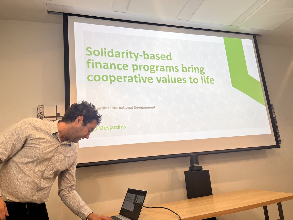 isoumare's tweet photo. Summer School on Financial Inclusion and Sustainable Growth: visit at Desjardins headquarters in Levis, the legendary credit union in Quebec, to listen the inspiring story of this successful credit union and learn their practices on  solidarity-based finance and ESG. https://t.co/3AKh1XPKDC