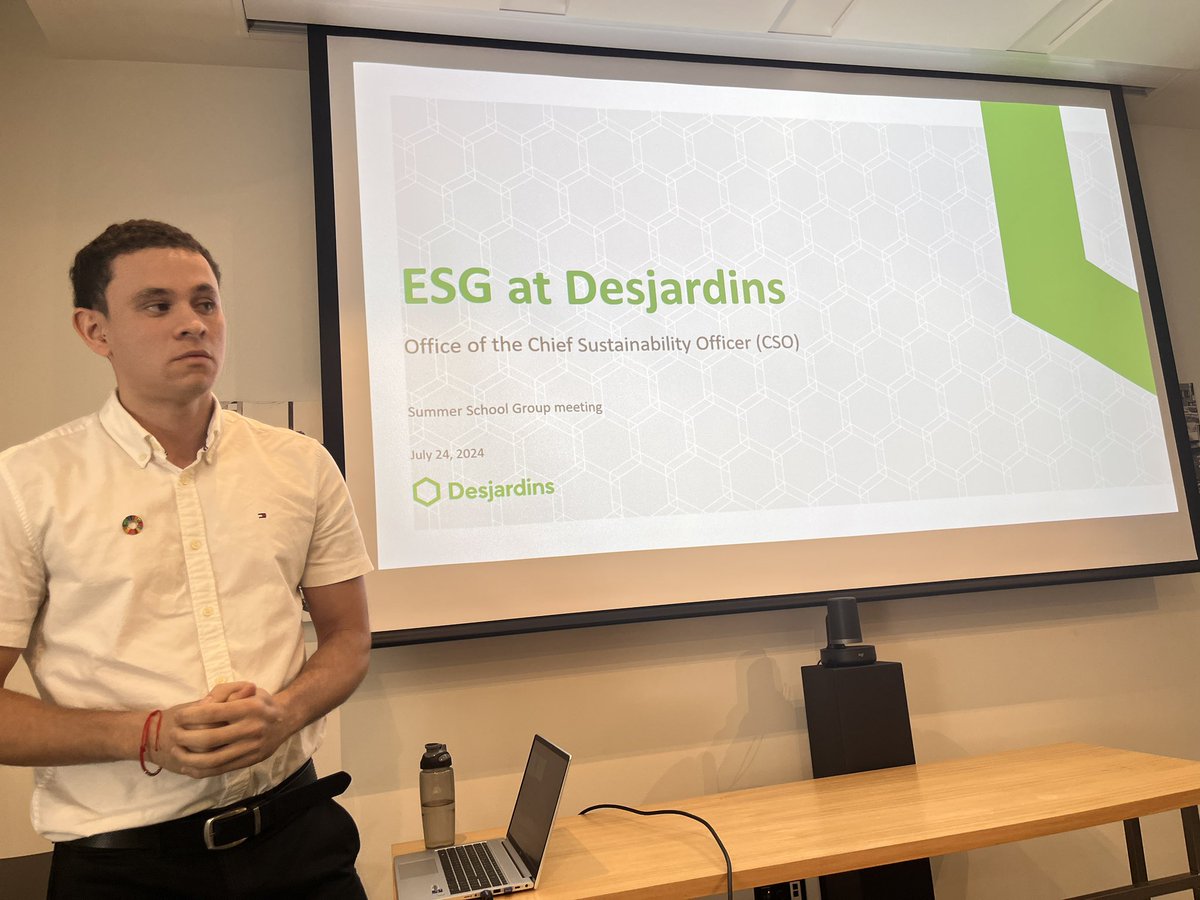 isoumare's tweet photo. Summer School on Financial Inclusion and Sustainable Growth: visit at Desjardins headquarters in Levis, the legendary credit union in Quebec, to listen the inspiring story of this successful credit union and learn their practices on  solidarity-based finance and ESG. https://t.co/3AKh1XPKDC