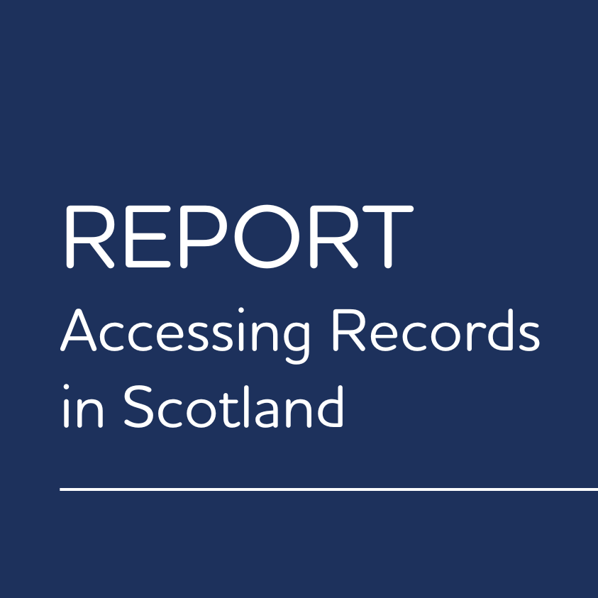 FPscotland's tweet photo. We are pleased to support the new report Accessing Records in Scotland - highlighting what it is like for people with care experience to access their records. Read the summary and full report @socworkscot website: https://t.co/6OMUk3exPT https://t.co/klMidSLTEO