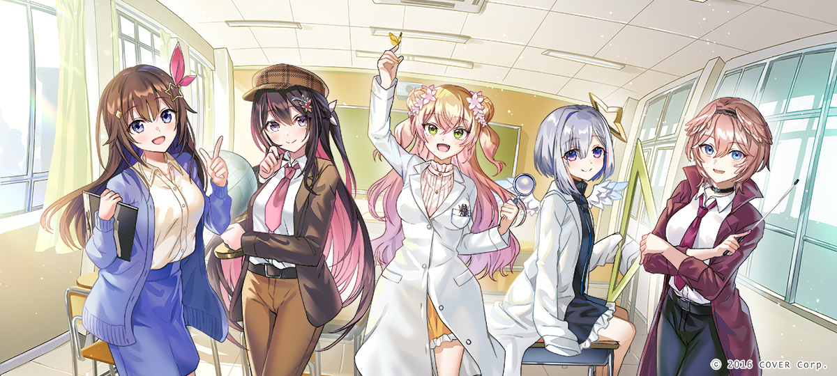 『ホロライブ学力診断 中学5教科』が発売しました!
通常版・特別版それぞれのリバーシブルカバーの裏面を描かせて頂きました!
ぜひよろしくお願いします✨
#ホロライブ学力診断