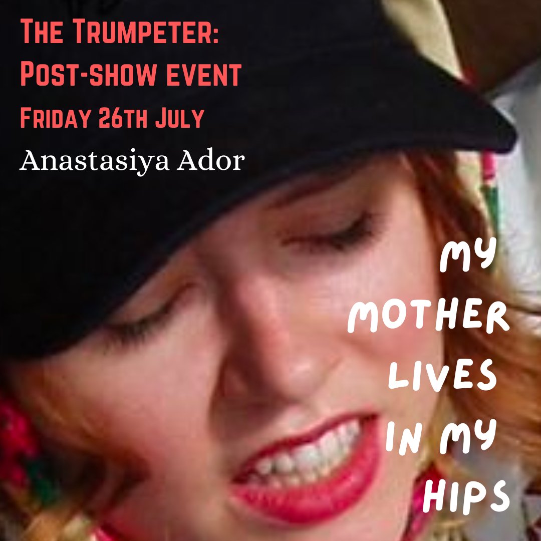 Tomorrow's post-show event for The Trumpeter @Finborough, Anastasiya Ador! 

Free to all ticket holders for the related performance of The Trumpeter.  Tickets at finboroughtheatre.co.uk/production/the… 🎉 #LondonTheatre #Ukraine #FringeTheatre #UkrainianArt #WestEnd
