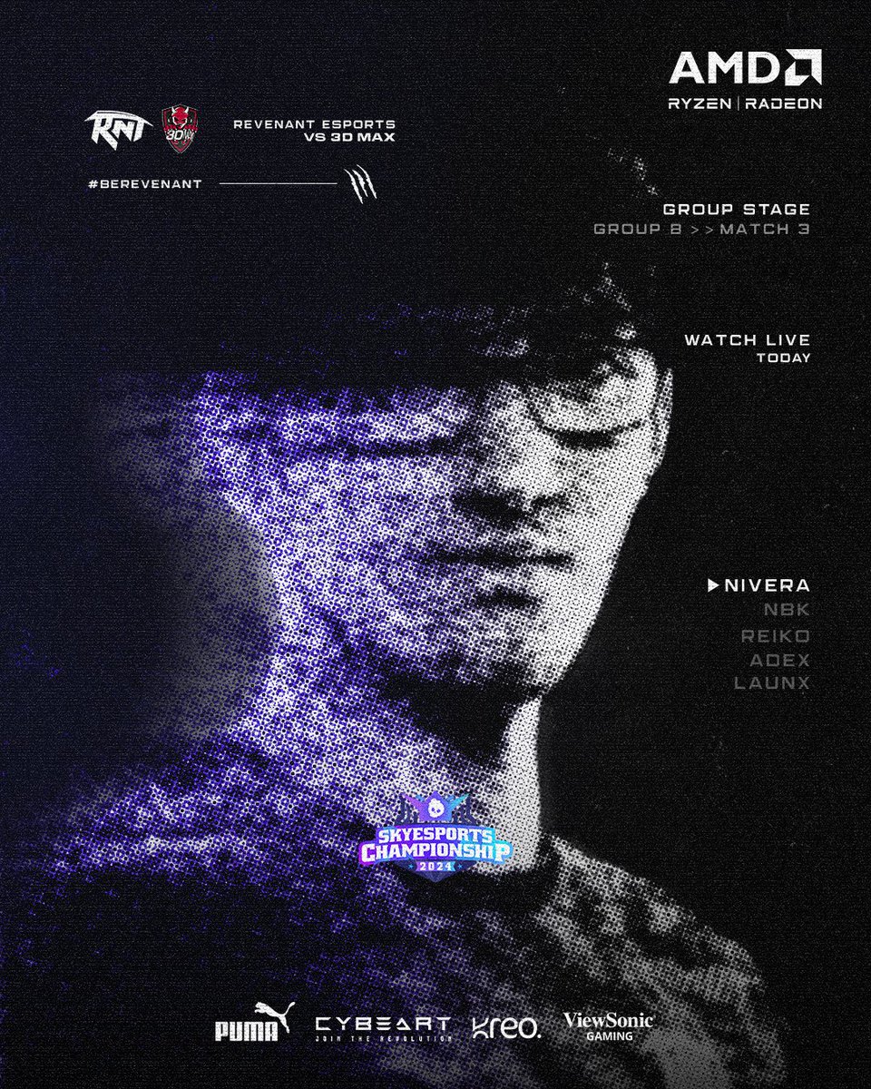 We go up against <a href="/3DMAXGaming/">Team 3DMAX</a> to keep our playoffs hope alive. 

Tune in to the <a href="/skyesportsintl/">Skyesports</a> Championship 2024 at 5 PM IST and support us with #BeRevenant.