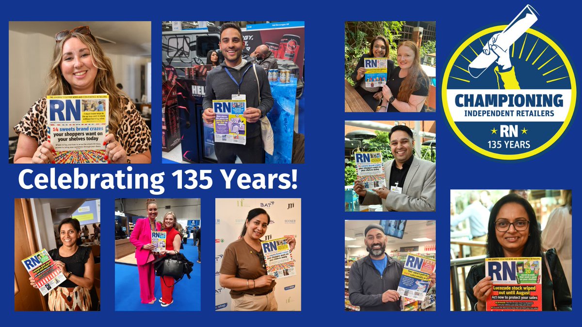 For 135 years, RN has proudly championed retailers, providing invaluable insights and support to the independent retail community. 🎉 Thank you to our readers for being part of this incredible journey! Here's to many more years of growth and success together.
#RN135 #ThankYou