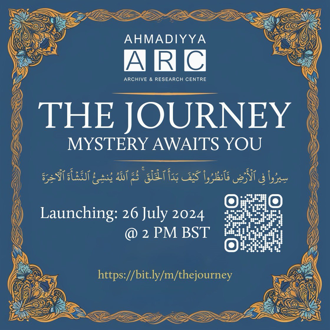 AlHakamWeekly's tweet photo. 🌟 The Journey Begins Soon 🌟

A mystery awaits you! 🕰

Join us tomorrow, 26 July 2024, @ 2 PM BST to uncover something extraordinary from the Ahmadiyya Archive & Research Centre @ahmadiyya_arc.

Stay tuned! 🌍

#JalsaUK

🔗 https://t.co/Hk2f6ilWyd