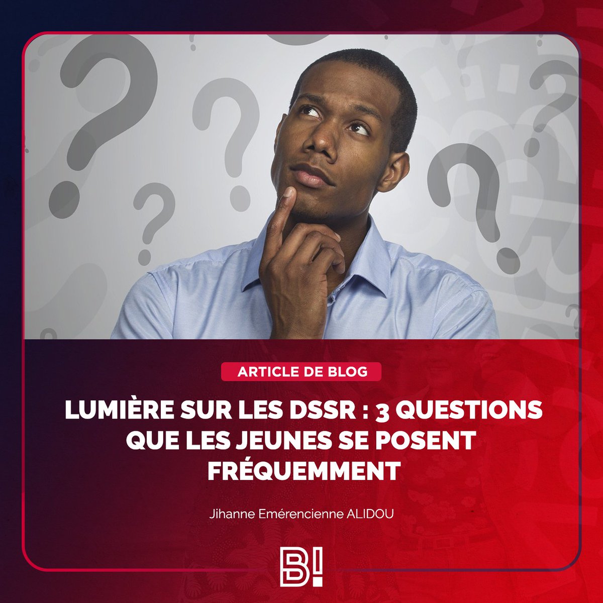 Vous avez des doutes sur l'hygiène menstruelle ou la contraception ? 

Ne cherchez plus ! Cet article aborde trois questions fréquentes sur les DSSR pour vous guider vers une vie sexuelle épanouie. Pour des réponses encore plus détaillées, discutez avec Chat Billi ici :