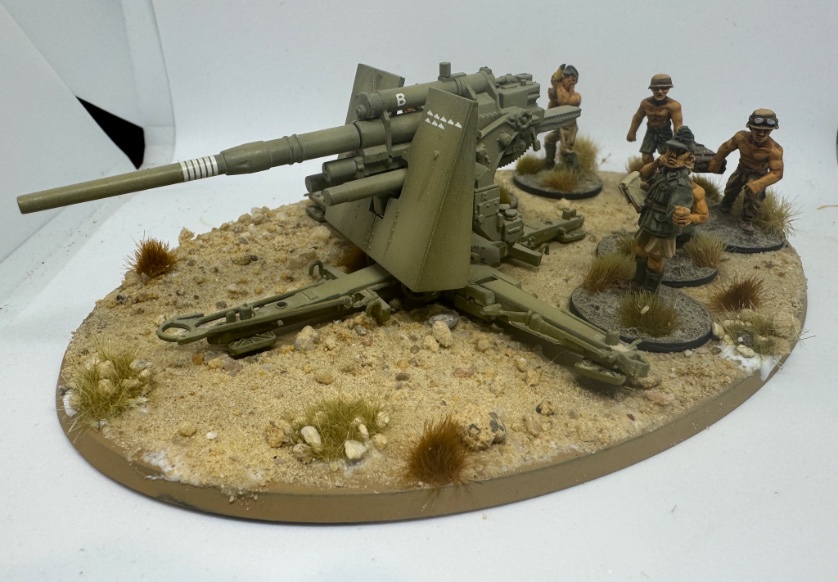 Finally finished my DAK 88mm
6 months work , just got to
Learn how to take better photos 
#WW2 #WarGames #boltaction