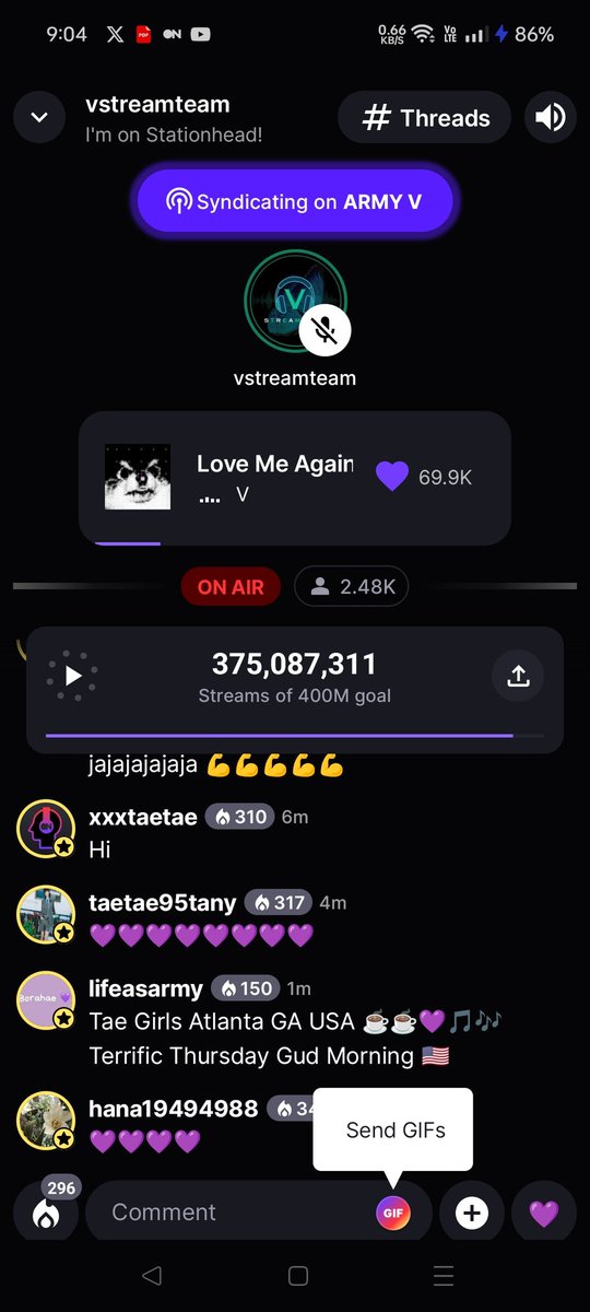 VAdeul's tweet photo. @VTeamBase STREAM FOR TAEHYUNG https://t.co/MN4nFZK1Uv