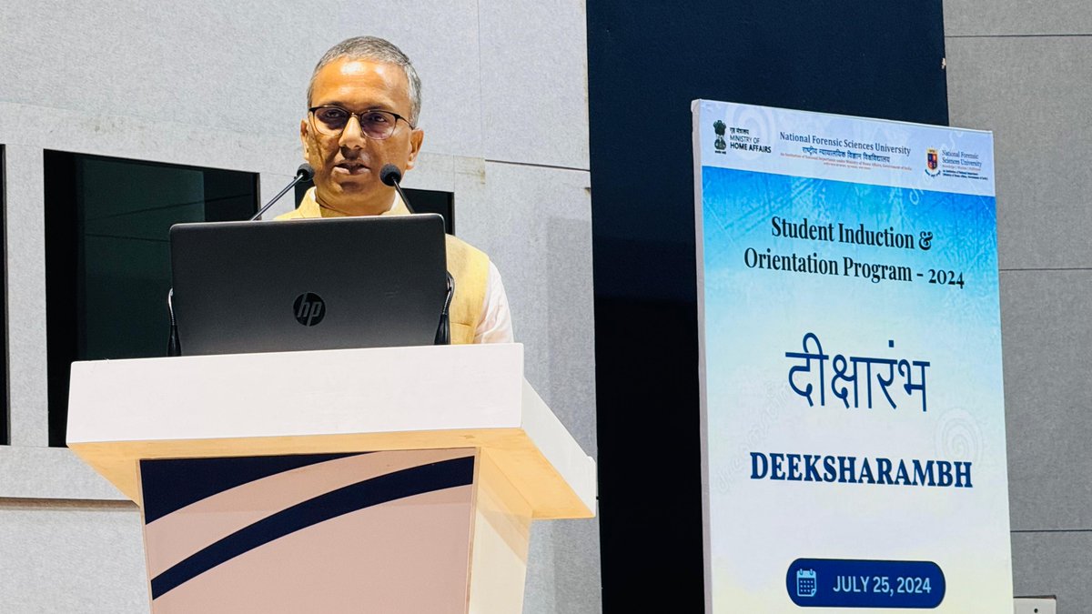 NFSU_Official's tweet image. #NFSU #StudentInductionProgramme #StudentOrientationProgramme #DEEKSHARAMBH2024 #ForensicScience

@pmoindia @hmoindia @PIBHomeAffairs @PIBIndia @InfoGujarat @DDNewsGujarat @AIR_ahmedabad