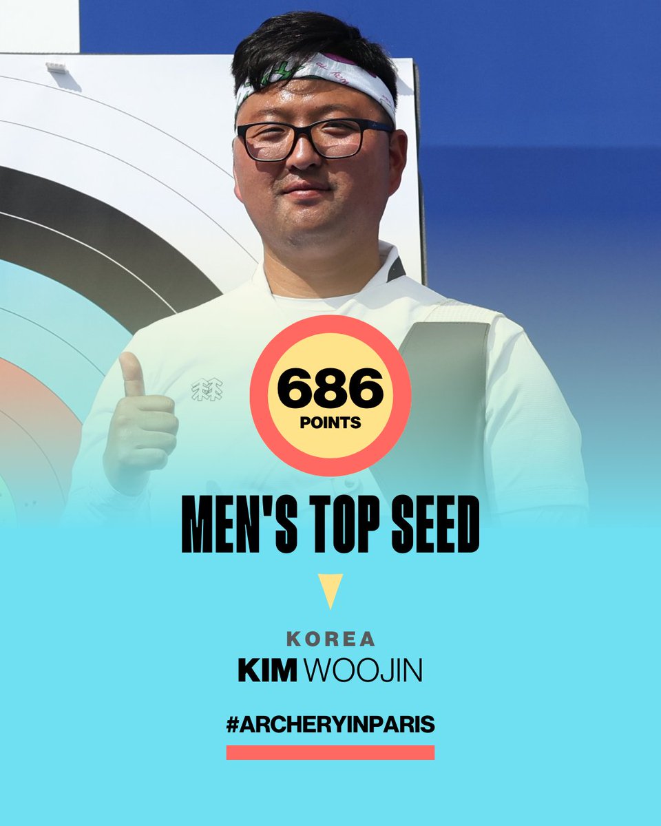 Medal quest started off right for Kim Woojin! 🇰🇷🙌

#ArcheryInParis