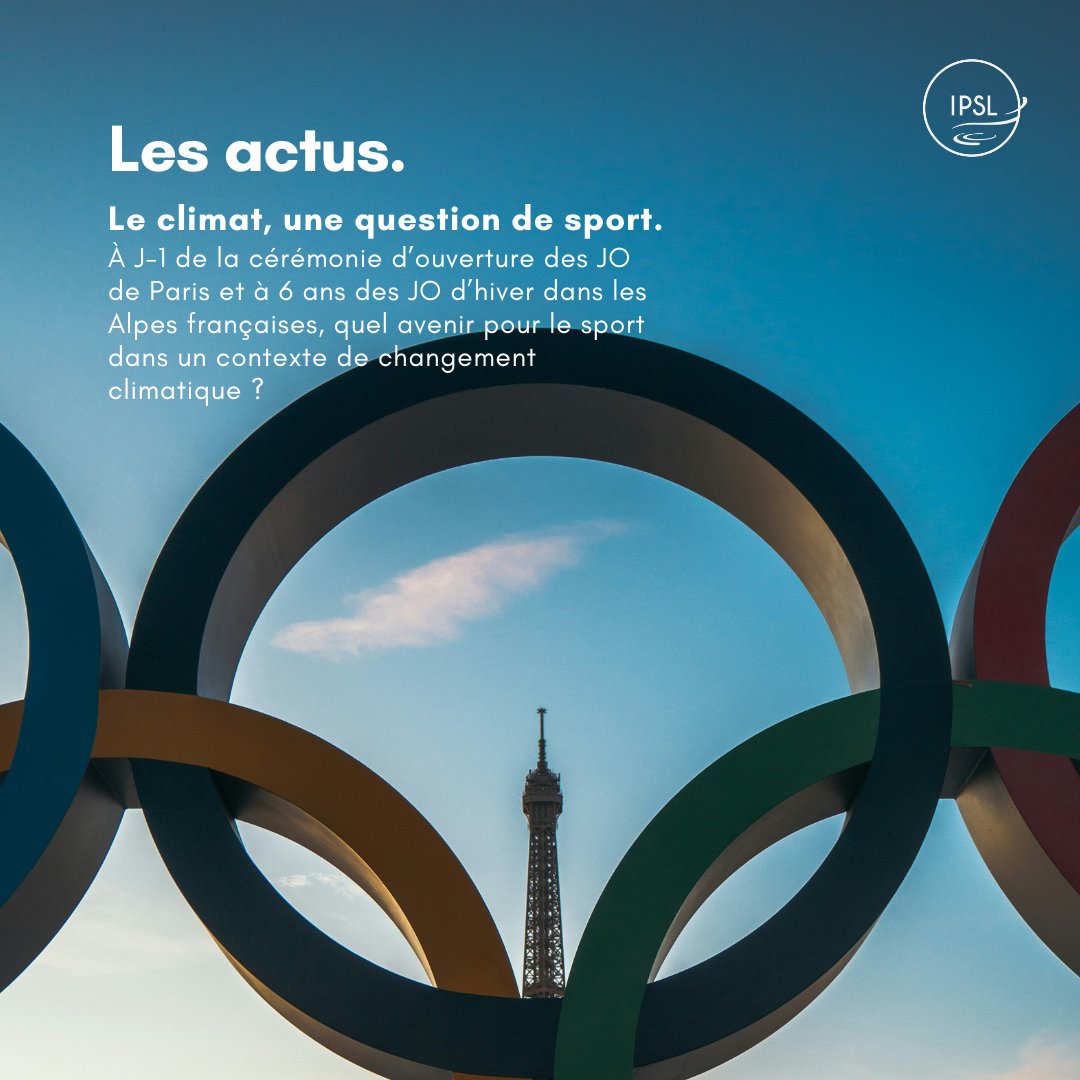 🥇🎉 Le climat, une question de sport
À J-1 de la cérémonie d’ouverture des JO de Paris et à 6 ans des JO d’hiver dans les Alpes françaises 🏔️❄️, quel avenir pour le sport dans un contexte de changement climatique ? 🌍🏃‍♂️
🔗🔊 urlr.me/xWYKL