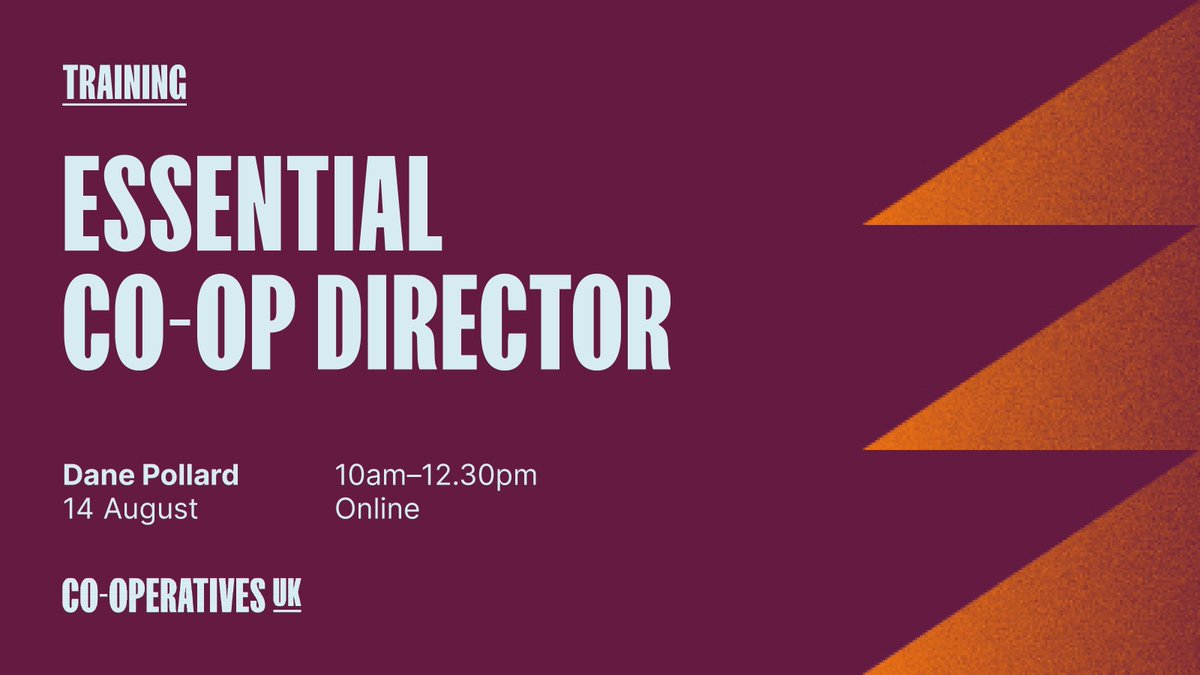 CooperativesUK's tweet image. 🚨 LAST SPACES REMAINING🚨 

Our essential co-op director training is extremely popular, with only a few spaces remaining for our August session.

Don&apos;t miss out 👉 buff.ly/4bwwOIG 

#training #learningandevelopment #coops