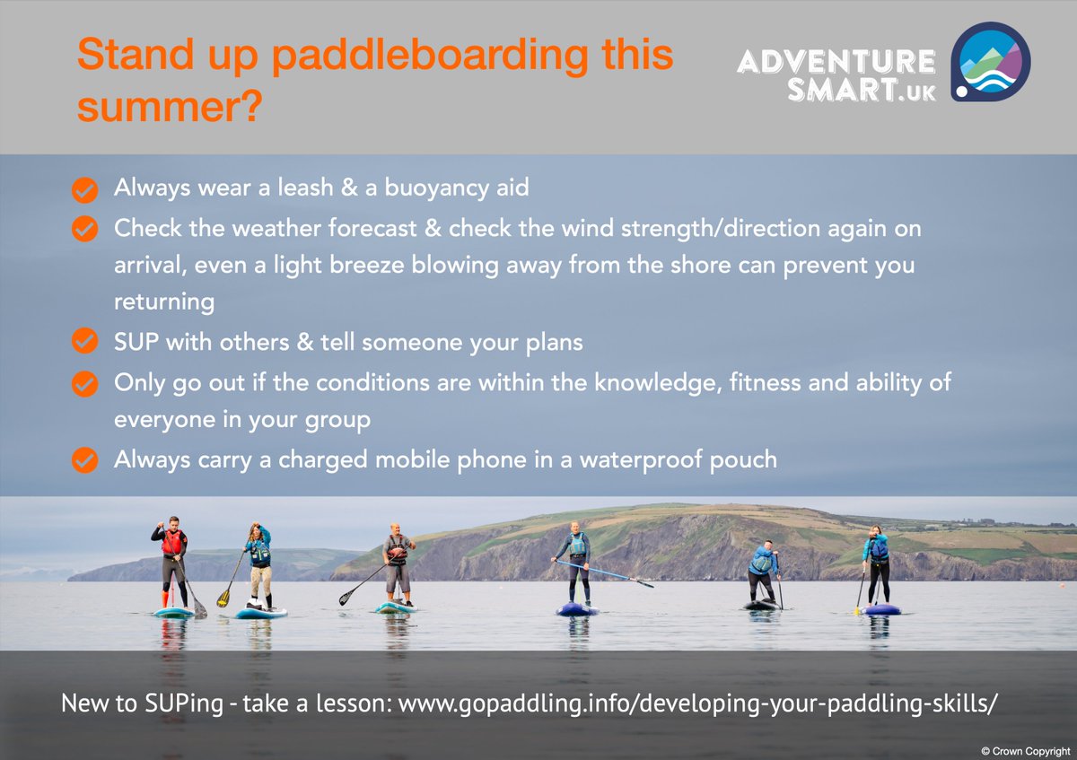 Anyone can drown, no one should. Top tips for stand-up paddleboarding safely this summer #BeAdventureSmart #WHO #DrowningPrevention