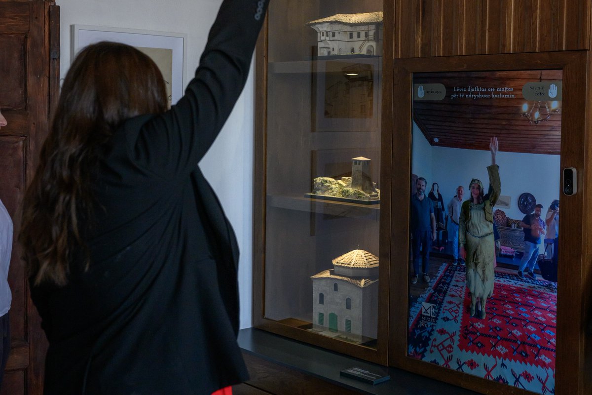 eu4culture's tweet photo. Discover the revitalized Ethnographic Museum of Kruja! 🤩

Explore 1000 artifacts 🏺 with innovative storytelling, AR/VR experiences, projections, and a virtual dressing room to take selfies in 18th-century attire. https://t.co/itsR0gTC8R