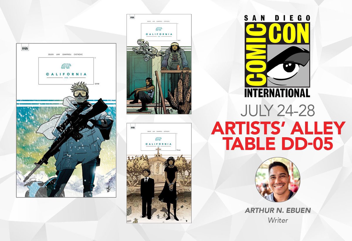 Find #CaliforniaInc <a href="/ArtEbuen/">Arthur N. Ebuen</a> today at #SDCC #SDCC24 #SDCC2024 #ArtistAlley!