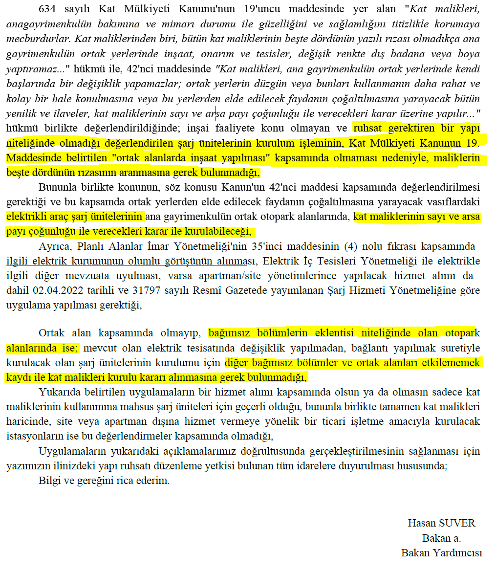 MimMusMet's tweet photo. Zafer. Çevre ve Şehircilik Bakanlığı tüm valiliklere yazdığı yazı ile 4/5 çoğunluğa gerek olmadığına, çoğunluk kararının yeterli olacağına karar verdi ayrıca tahsisli otoparklara kat maliklerinin herhangi bir iznine gerek duyulmadan serbestçe kuruluma olanak sağladı. https://t.co/1Lw2GGvufj