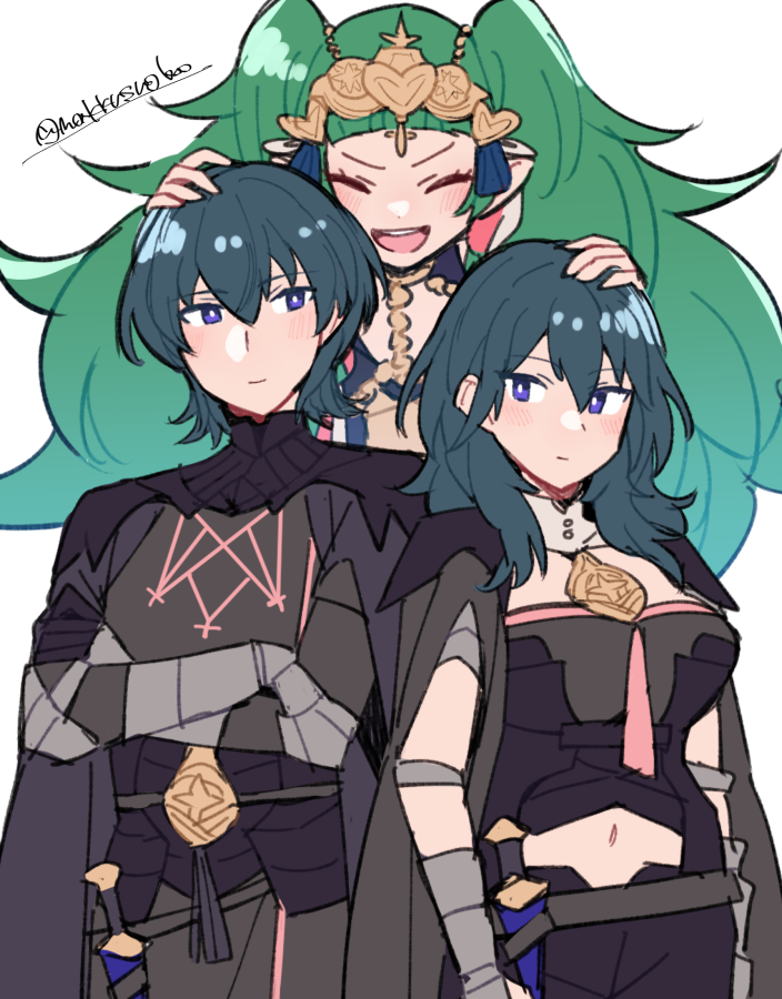 ドロテア ,ヒルダ=ヴァレンティン=ゴネリル ,リシテア=フォン=コーデリア(ファイアーエムブレム風花雪月) ,マリアンヌ=フォン=エドマンド 「 」|Mカエルのイラスト