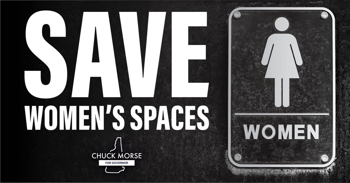 ChuckMorseForNH's tweet photo. Whether it’s the locker room or bathroom, women’s spaces need to be protected. Ensuring the safety and protection of women’s spaces must be a priority because our daughters and granddaughters deserve better.

Please join me in calling on Kelly Ayotte to commit to protecting women’s spaces in the Granite State!

Sign the petition here: https://t.co/HVjvW15rtO

#NHGov #NHPolitics