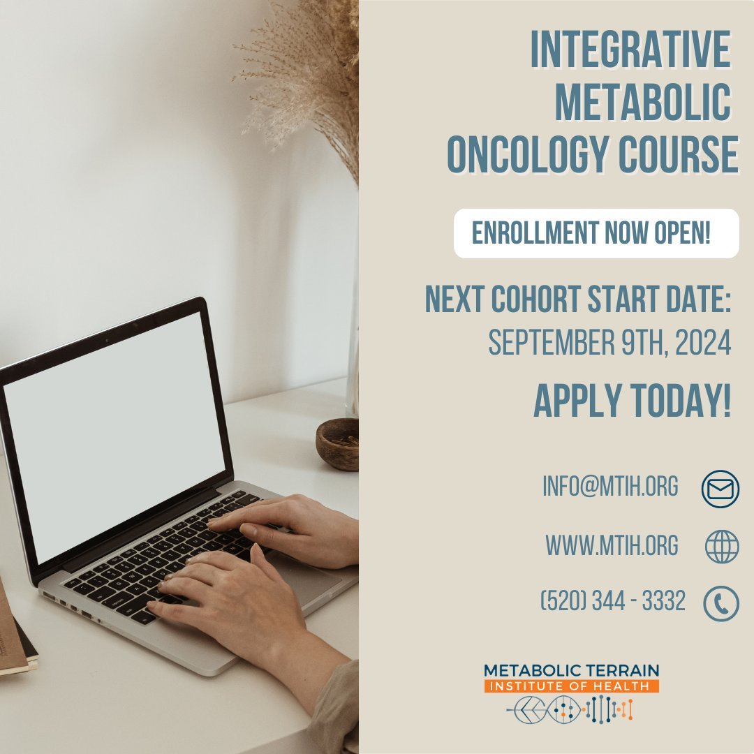 drnashawinters's tweet image. Transform lives with our Integrative Metabolic Oncology Course! Dive deep into cutting-edge strategies for optimizing patient outcomes in cancer care. Enrollment is now open!
matc.terrain.network 
#oncologycourse #practitionercourse