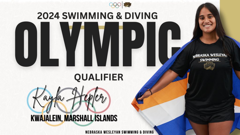 From Nebraska Wesleyan to Paris!

Nebraska Wesleyan swimmer, Kayla Hepler, will make her Olympic debut for the Marshall Islands🇲🇭 at the 2024 Olympic Games! Hepler will swim in the 50m freestyle on August 3rd. 

Read the full story at bit.ly/4fcNkAH

#PWolfNation #YipYip