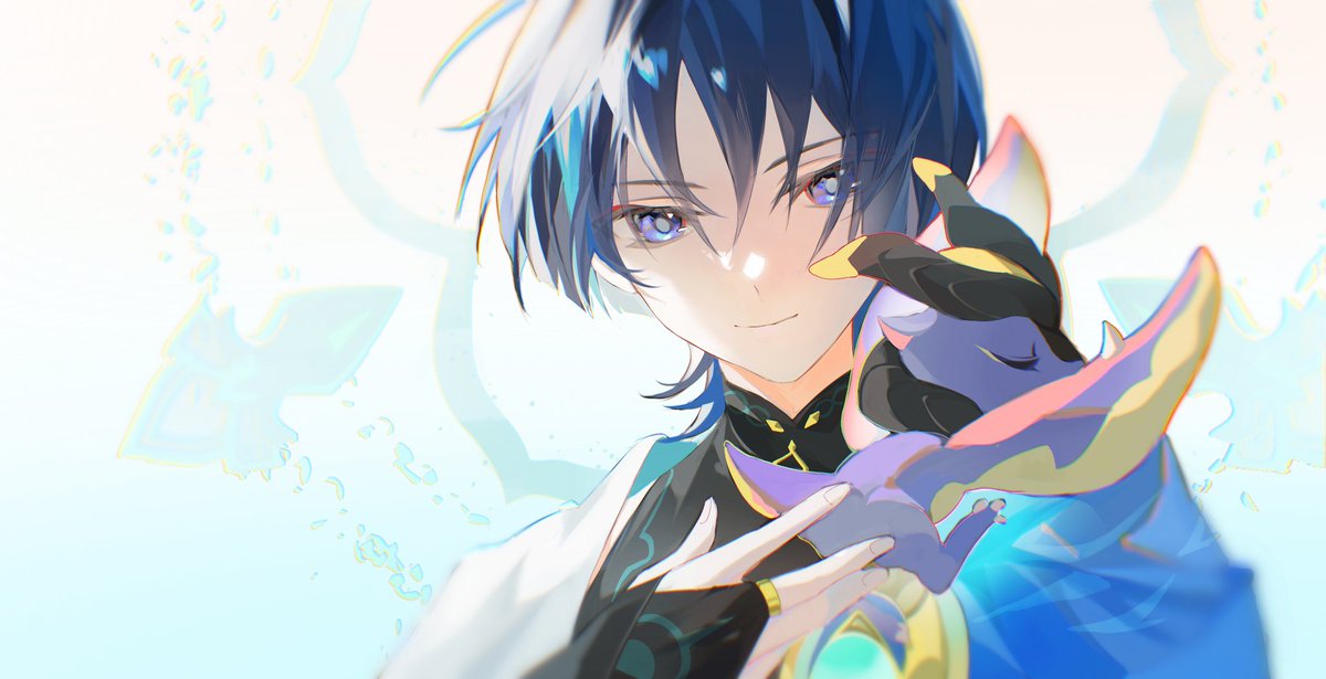 Cu09291's tweet image. 勇者和所谓的恶龙
#scaramouche #wanderer #散兵 
#GenshinImpact
