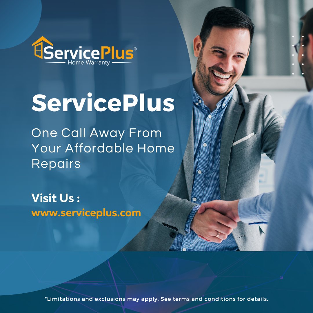 ServicePlusHW's tweet image. Say goodbye to costly surprises and hello to peace of mind with #ServicePlus Home Warranty. Limitations &amp;amp; exclusions apply. See terms and conditions for details and response times. Visit: serviceplus.com #homewarranty #homeservices #homerepairs