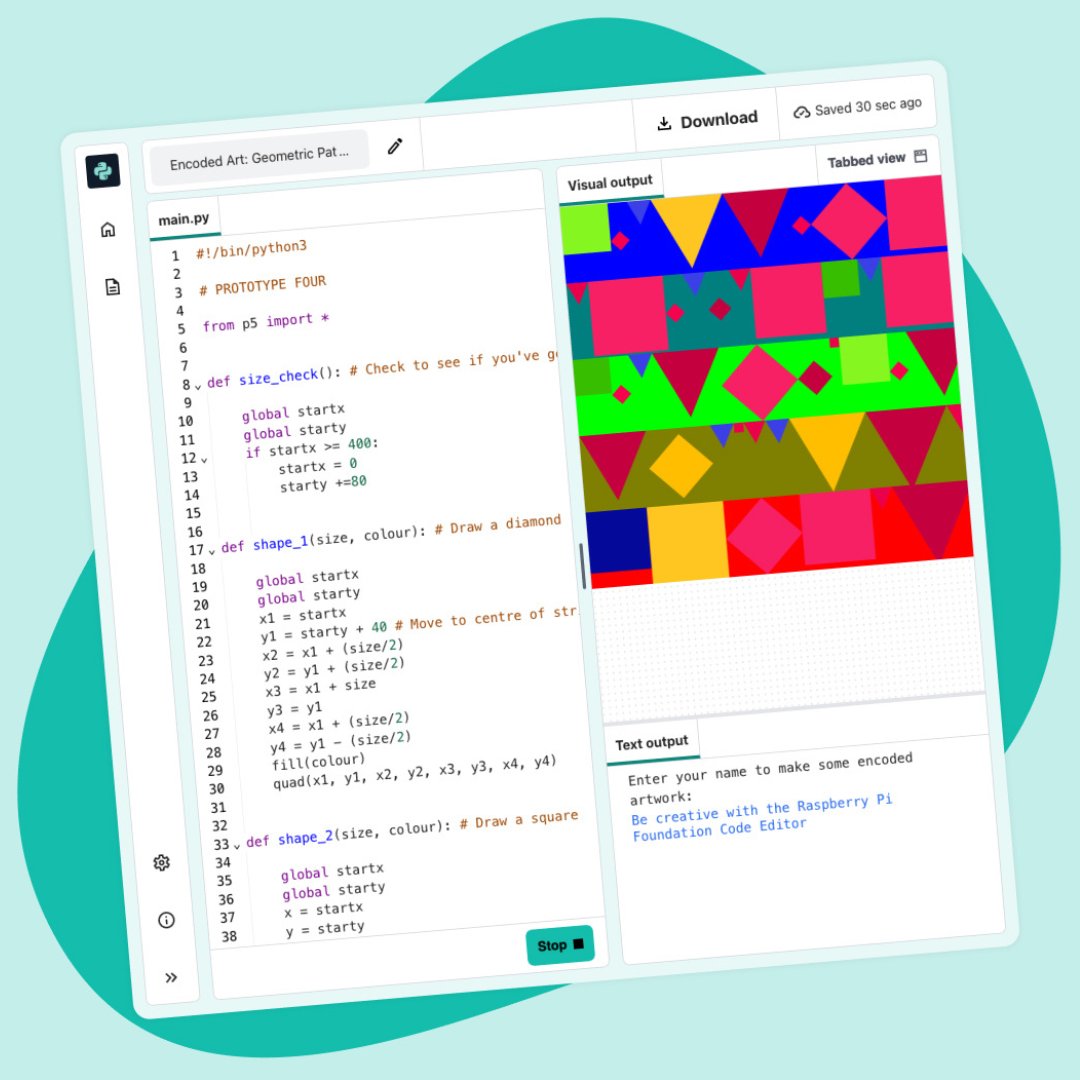 RaspberryPi_org's tweet image. Create interactive coding lessons with the Code Editor!

Exciting new features are on the way, including:

• Creating projects to share with students
• Student account management
• Instant feedback coming later in the year

Learn more: rpf.io/editor-educati…

#RPFEditor