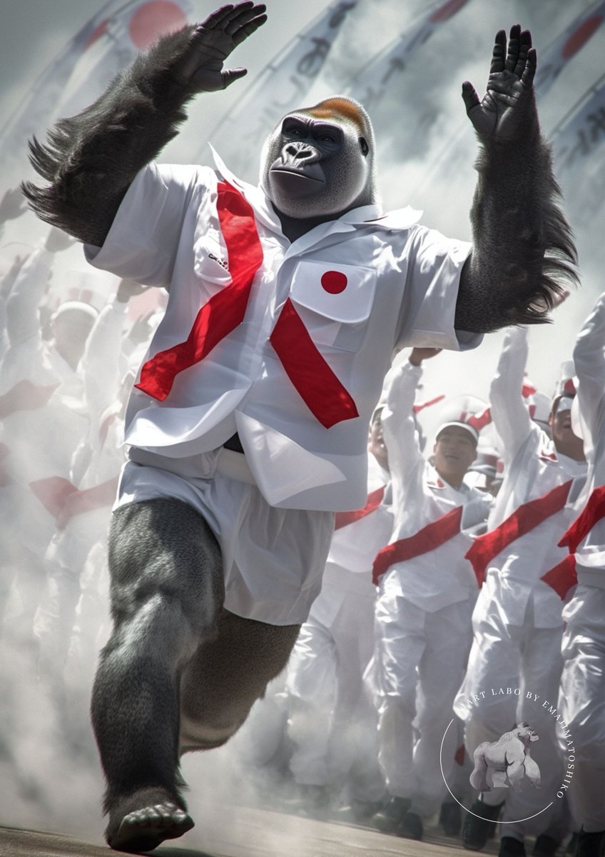 emajimatoshiko's tweet image. 🏃AIゴリンピック開幕🏃
すいません、予約投稿がうまく反映されず、ちょっと遅くなりましたが、予告通りパリ五輪開幕を祝して、アイちゃんLIVE発の緊急企画『AIゴリンピック』を開催しようと思います🦍🦒

①期間：7/26（金） 0:00～7/28（日）23:59
②固定タグ：#AIゴリンピック…