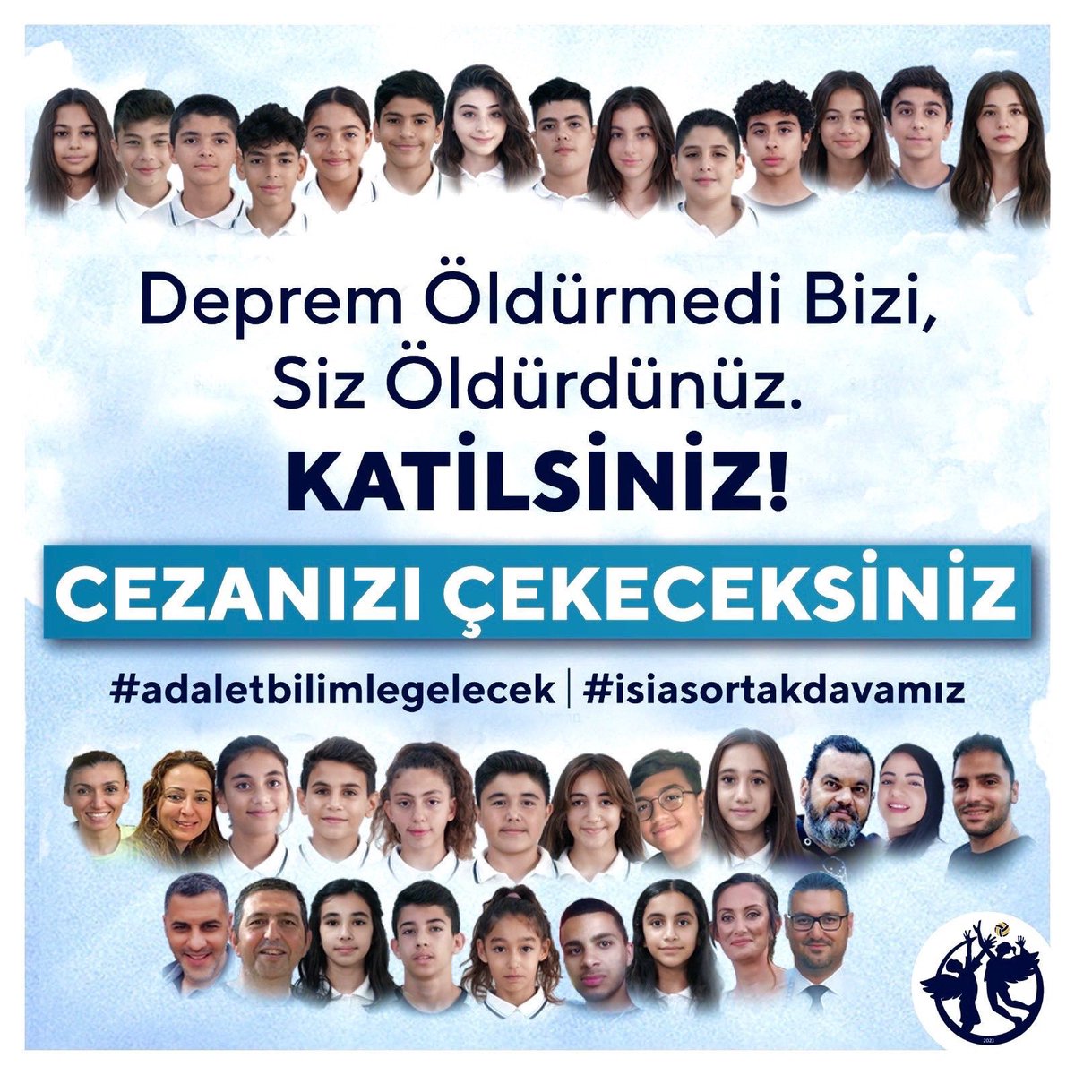 KKTC’den Tam 35 can‼️
Pırıl pırıl çocuklarımızın, velilerimizin ve öğretmenlerimizin hayatı #isias’da çalınalı  535 GÜN oldu!
Rehber kardeşlerimizle birlikte tam 72 can‼️
ADALET OLASI KAST’la gelecek, #isiasemsaldavaolacak ❗️
VAZGEÇMEYECEĞİZ‼️
#isiasortakdavamız
