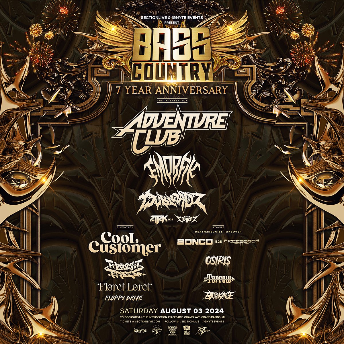 Bass lovers!

We have <a href="/BassCountryMI/">BassCountryMI</a> Summer 4-Packs available now, while supplies last! 4 Tickets for $100!

Hope to see you at our 7 year anniversary at The Intersection on Sat 8/3! 🌟🌟 

sectionlive.com