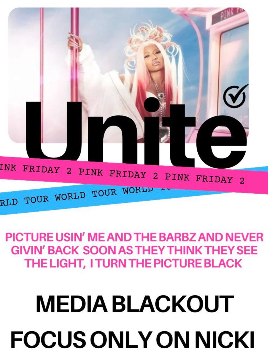 celebslovenicki's tweet image. 🚨CALLING ALL BARBZ CALLING ALL BARBZ🚨BARB BLACKOUT WILL BE REINSTATED TONIGHT AT MIDNIGHT 

Tips &amp;amp; Tricks
1. 
DONT ENGAGE WITH ANY OPP FANDOMS (Quotes, Pictures, likes,replies)

2.
Tweet/Talk using code names if you do, preferably that you DO NOT.

3.
GO TO YOUR SETTING MUTE…
