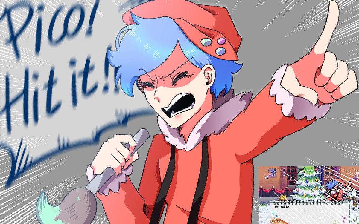 FF0090_0909's tweet image. #fnfbf  #SoftModFNF #fnfsoft 
원작장면 내 그림체로 그리기~ 이번엔 트친한테 받은 소프트 보프~

피코! 저거 때려!