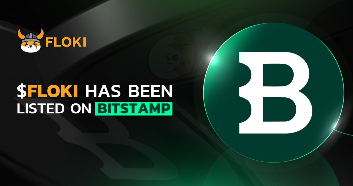 FLOKI's tweet image. $FLOKI is now live on Bitstamp, the world's longest-running cryptocurrency exchange!

The following pairs have been listed:

- FLOKI/EUR
- FLOKI/USD

As one of Europe's biggest centralized exchanges, @Bitstamp is a highly regulated exchange with 50 licenses and registrations in…