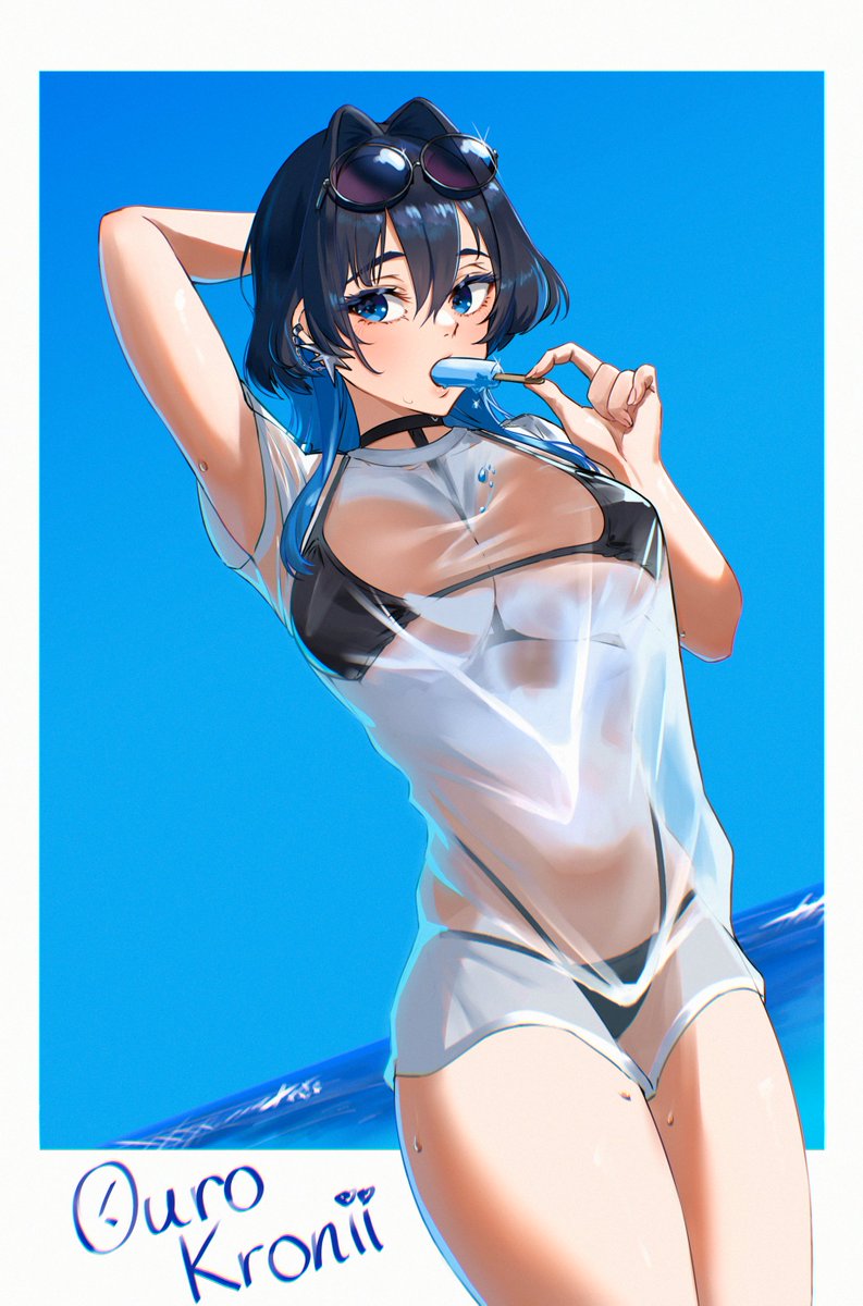 圖 Kronii原來很不敢穿比基尼XD