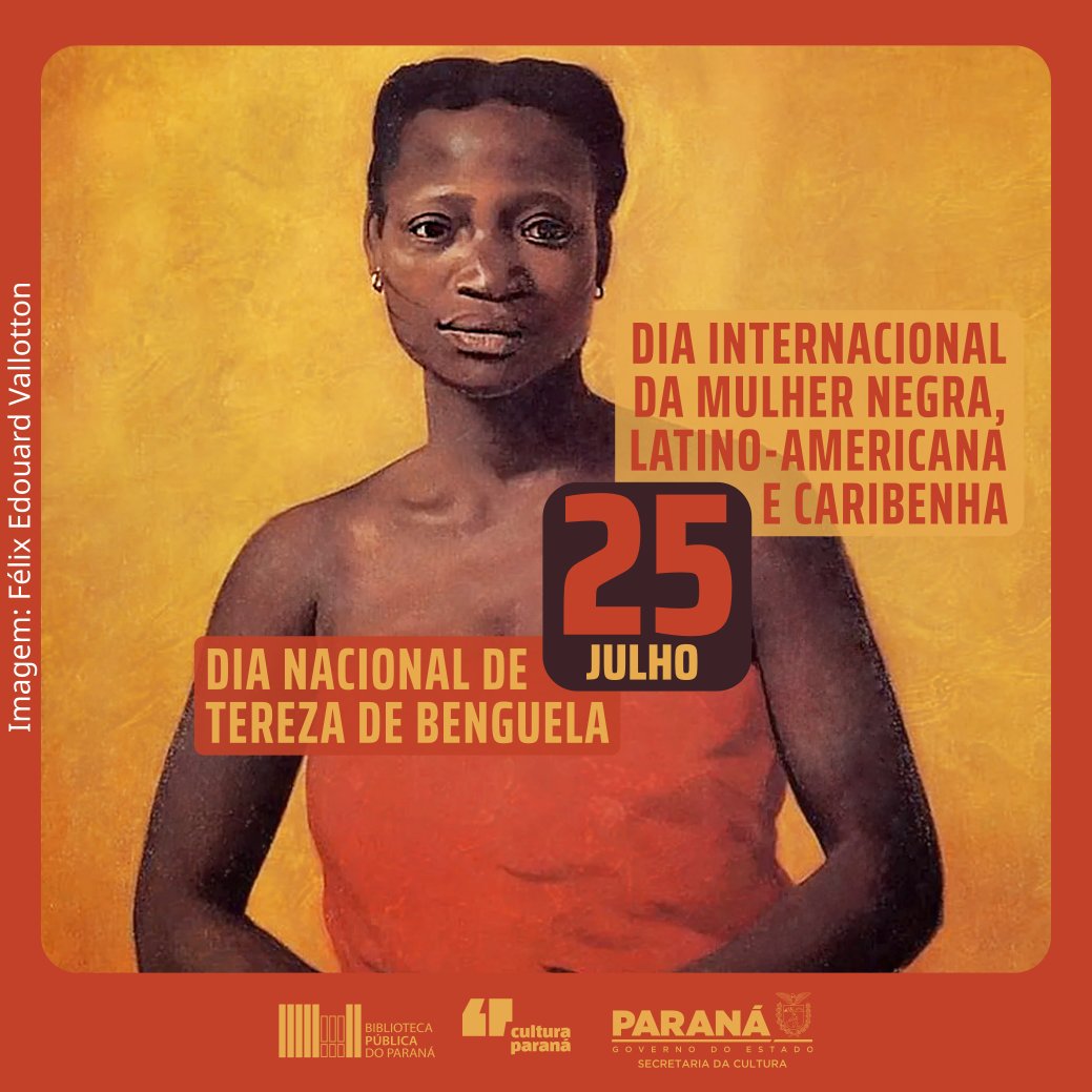 Hoje, 25 de julho, é o Dia Internacional da Mulher Negra, Latino-Americana e Caribenha e Dia Nacional de Tereza de Benguela.

Confira a publicação completa no Instagram com indicações de literatura: instagram.com/p/C92bVOHMsgf/…