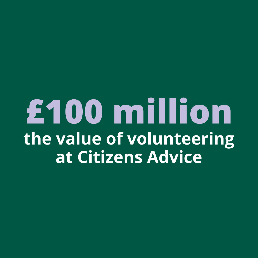 Our research shows that the value of volunteering at Citizens Advice is over £100 million.

9 in 10 volunteers would also recommend us as a place to volunteer. 

Find out more ⤵️
citizensadvice.org.uk/about-us/infor…