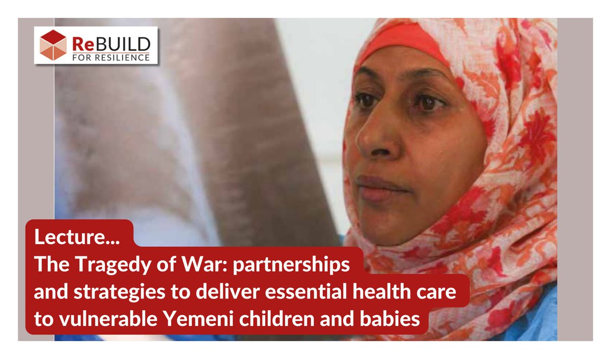 ▶️Paediatrician Professor Najla Al-Sonboli discusses 'the tragedy of war' and its impact on the children and #healthworkers of #Yemen

She describes how supportive partnerships offer hope to those in need

Watch her speak here: rebuildconsortium.com/resources/trag…

<a href="/LSTMnews/">LSTM</a> <a href="/sallytheobald/">Sally Theobald</a>