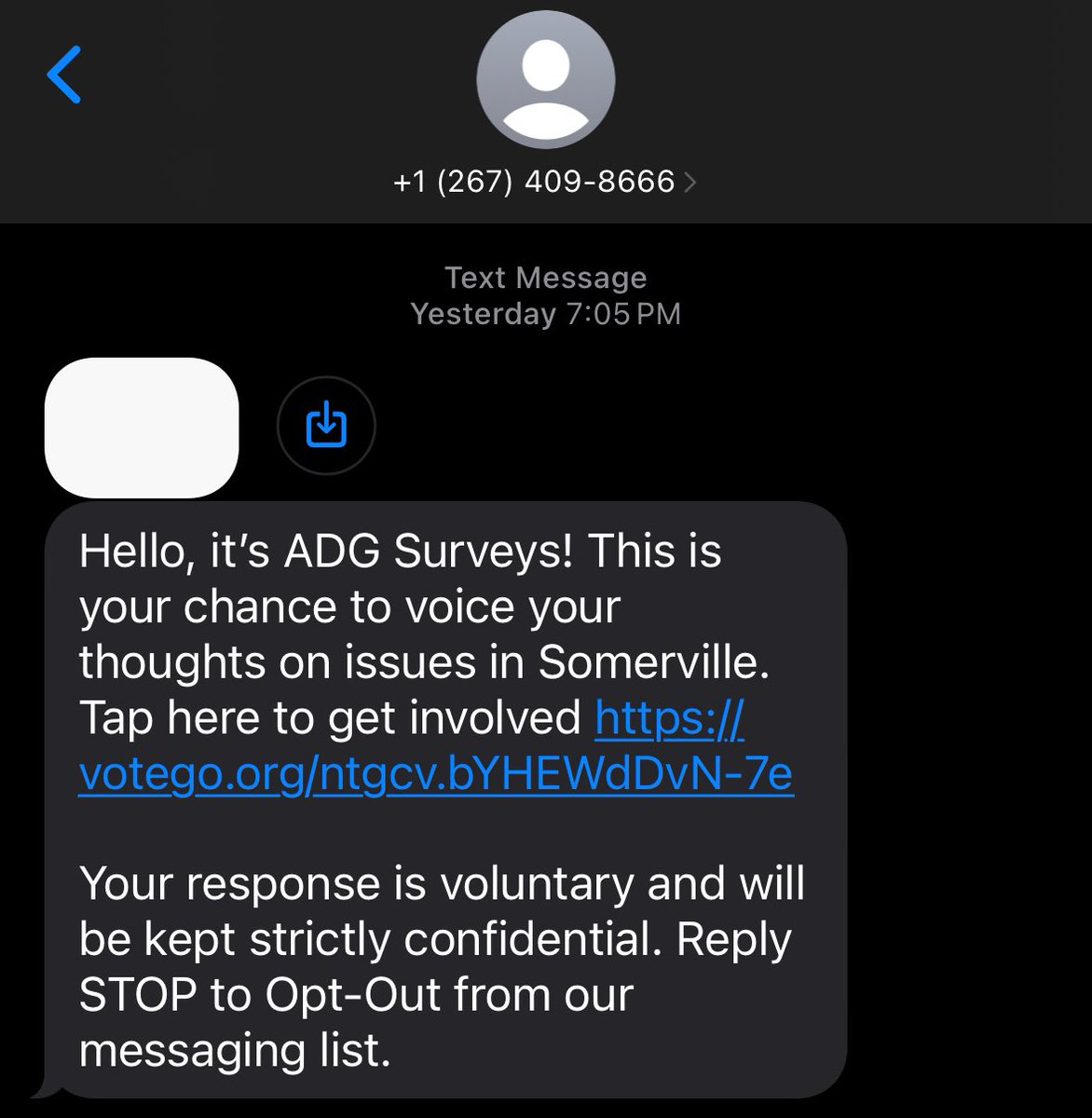 Did anyone else in #Somerville receive a texted link to a poll regarding the <a href="/KathleenHornby/">Kathleen Hornby</a> / @erika4rep race? #Somerpoli
