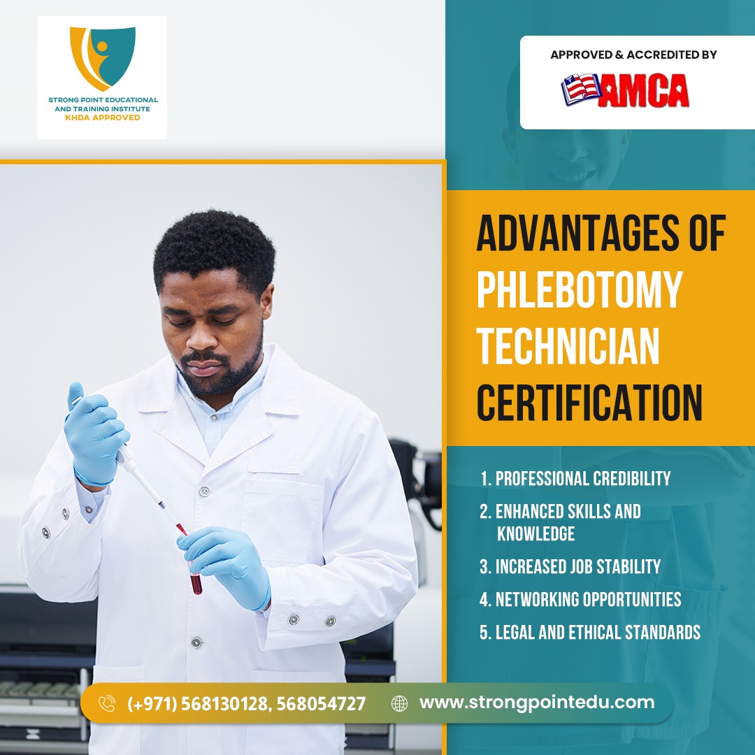 strongPointInst's tweet image. Obtaining a Phlebotomy Technician Certification offers numerous advantages for healthcare professionals. This specialized training can significantly improve patient outcomes and safety.

#PhlebotomyCertification #HealthcareTraining #PatientSafety #PhlebotomyTechnician