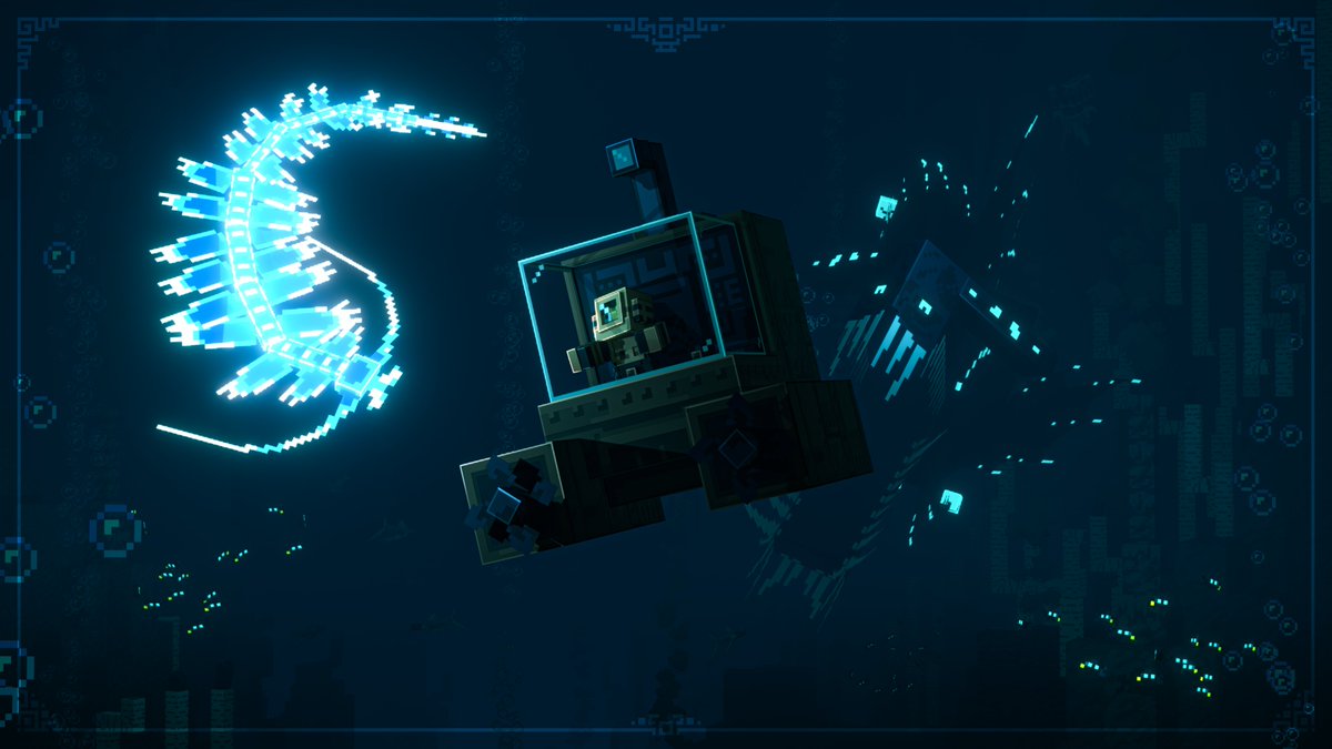 Gousisme's tweet image. Abyssal Chasm from Alex's Caves mod
#Minecraft #art #render