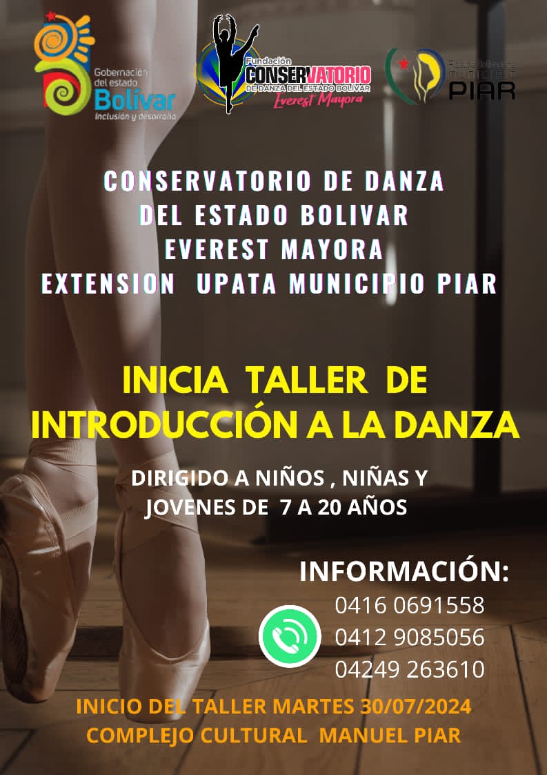 secculturalbol's tweet photo. El Conservatorio de Danza del estado Bolìvar, crea extensión academica en Upata municipio Piar. 
 Siguiendo los lineamientos: *Cultura Alma del Pueblo* del presidente *Nicolás Maduro,Aqui esta el trabajo, aqui esta la gestión cultural del gobernador Ángel Marcano.
@NicolasMaduro https://t.co/o8nmnsdxjl