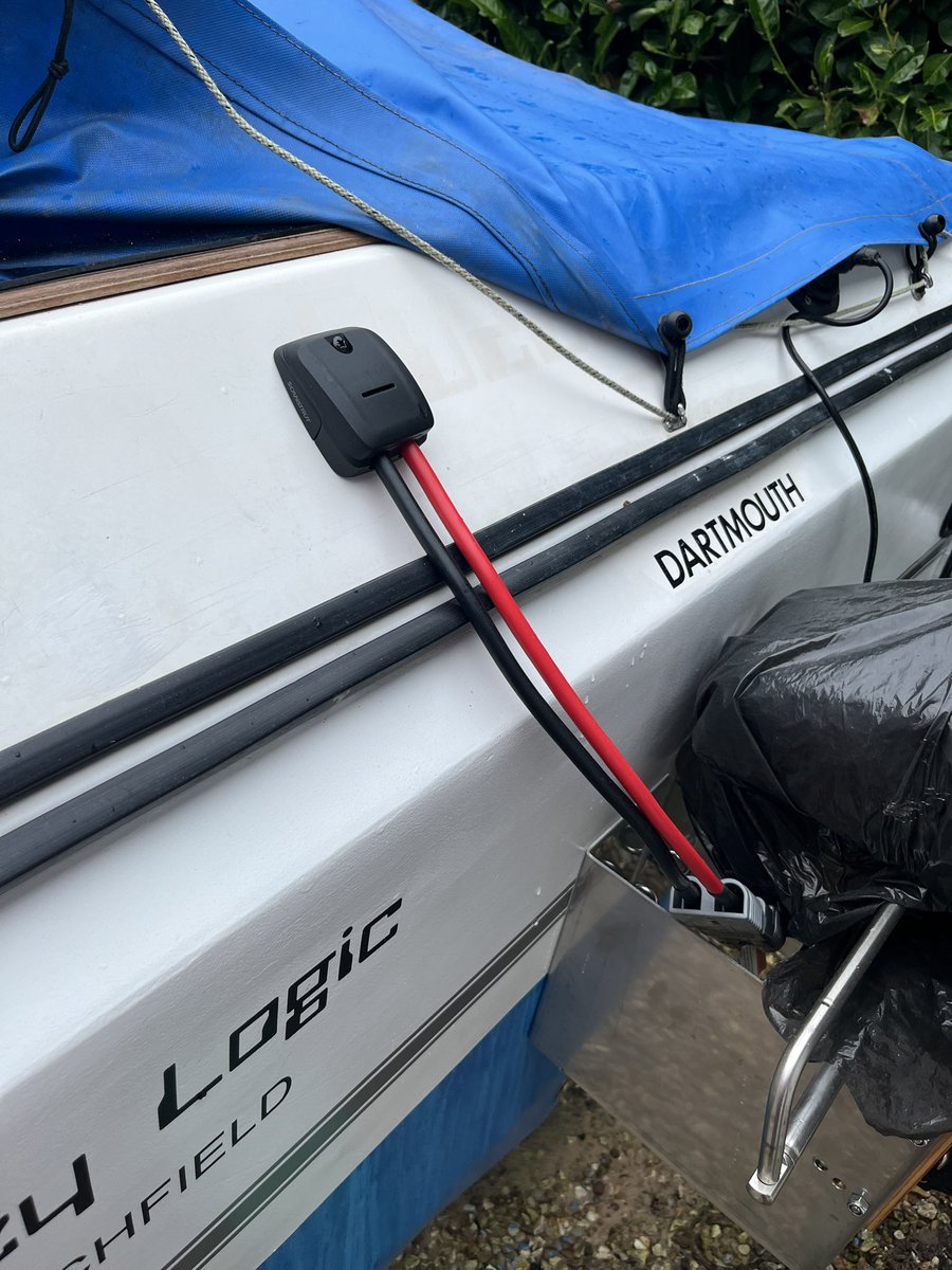 ToThink's tweet photo. @ScanTrust very impressed with the Dual Cable Seal product - used to connect new Haswing Armada F 48v 6hp outboard eMotor. https://t.co/6q9XktZWds