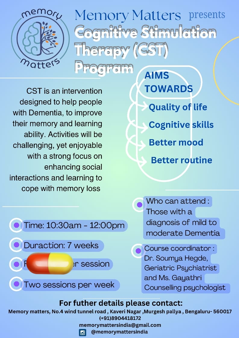 lhakme's tweet image. #FamilyFirst #MemoryFirst #memoryloss #Bangalore @BAFBLR do RT for families to benefit.