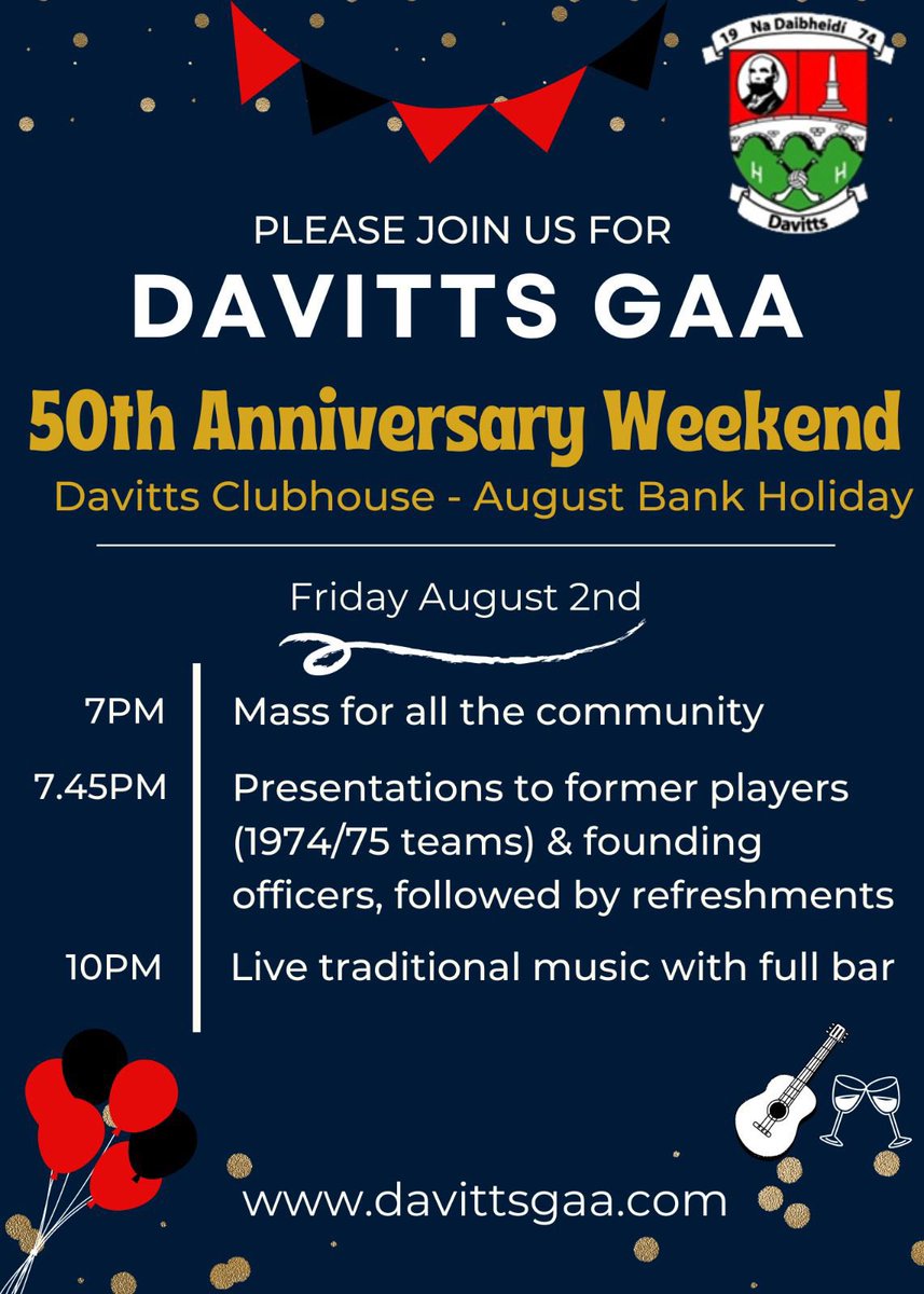 DavittsGAA_LGFA's tweet photo. The place to be on the August Bank Holiday weekend..

@mayo_south @MayoGAA @BallyhaunisGAA https://t.co/zSdjsVrOs4